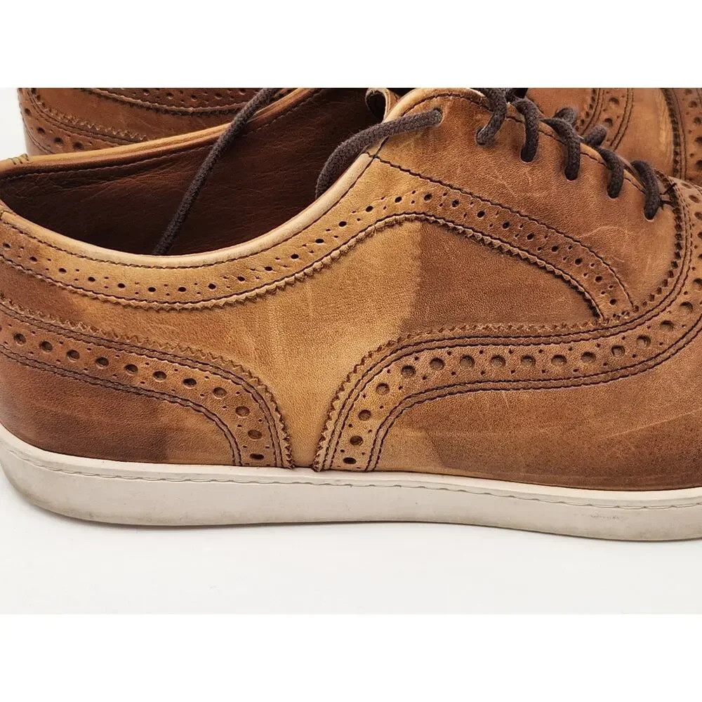 Allen Edmonds Strand Leather Sneakers, Walnut, Men's 8.5E
